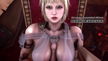 Sophitia Alexandra in uncensored 3D Japanese-style hentai cosplay