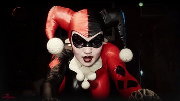 Harley Quinn: The villainous vixen in a cartoon porn video.