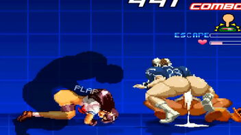 Athena and Chun Li in a hardcore episode