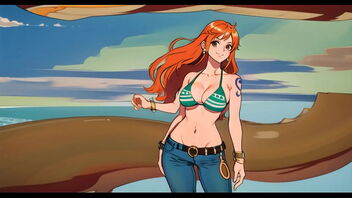 3D animated anime porn with Nami from One Chunk