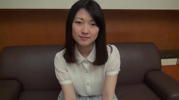 Japanese inexperienced with natural jugs in free JAV video.