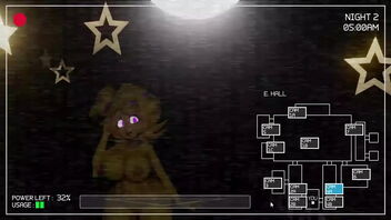 3D animated game based on 5 Nights at Freddy's, Night 2