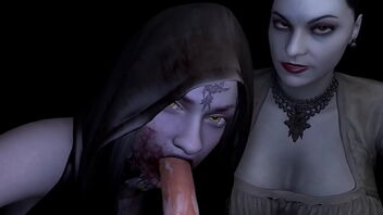 3D animated anime porn with a hot double bj episode in a Resident Evil parody