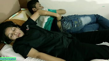 Sharing a couch with my stepbrother leads to hot sex in this Indian web series.