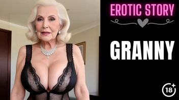 Step-grandmother’s porn movie: a forbidden desire with a mature chick