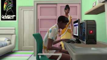 An Indian stepmother finds her stepson pleasuring himself while eyeing pornography on the computer.