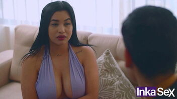 Family drama with a hot Latina maid and her big ass and tits