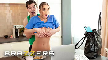 Josephine Jackson has to leave her chief and go home to fuck her boyfriend’s humungous cock. Brazzers