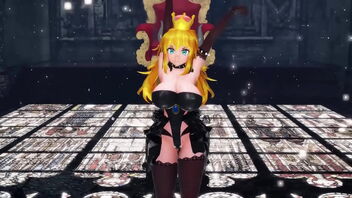 MMD R18 Bowsette parade: a 2D pornography video