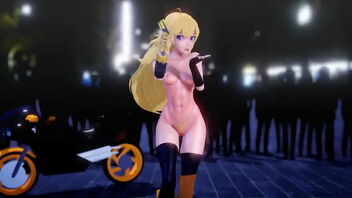 2D animated porn with RWBY characters and MMD technology