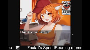 2D erotic demo of speed reading with Foxtail