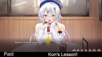 Hentai game Kon's Lesson, week 3