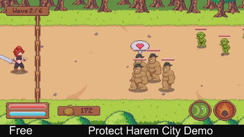 2D glamour story: Protect Harem City Demo