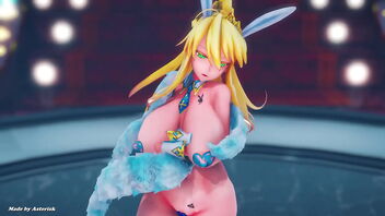 Artoria Pendragon Bunny's sensuous MMD R18 Good Night Kiss