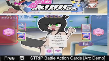 2D erotic card game with anime-style characters