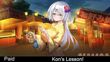 Hentai game Kon's Lesson, week 4