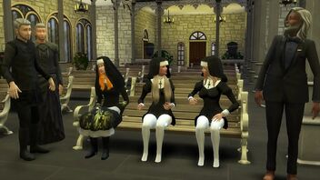 3 dimensional adult film with young and innocent nuns in a Catholic church