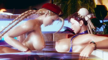 3D adult movie with a fetish theme featuring Futa Street Fighter and Cammy and Chun Li.